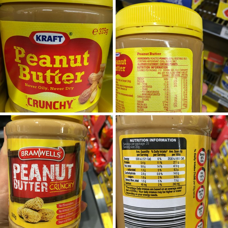 Kraft Peanut Butter vs Aldi Peanut Butter
