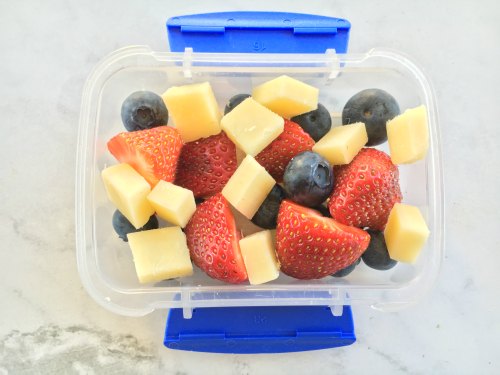 Fruit and Cheese Kids Snack On the Go