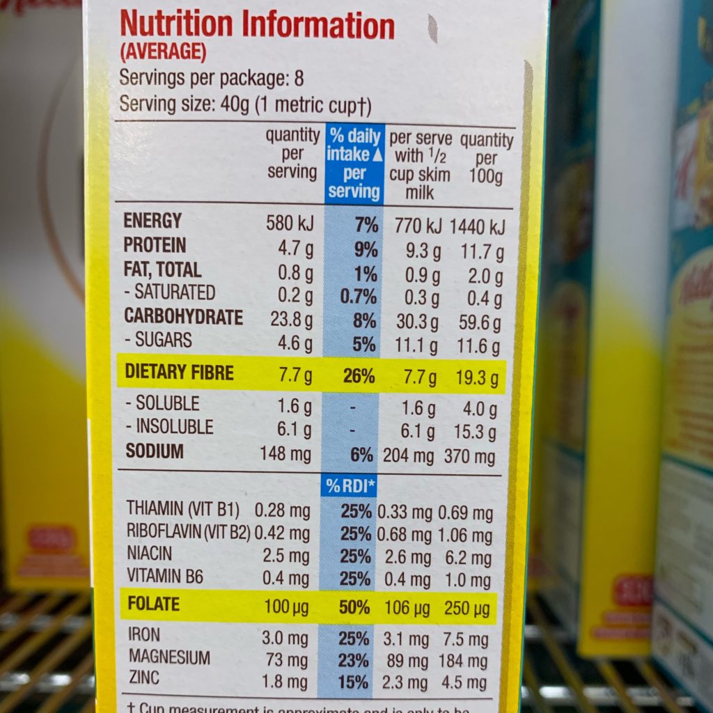All Bran Wheat Flakes Nutrition