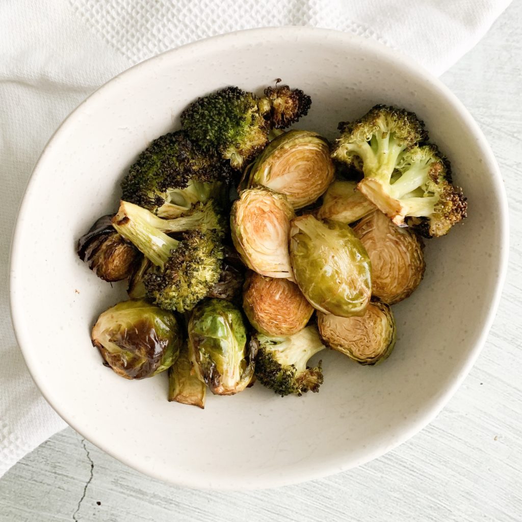 Air Fryer Brussels Sprouts and Air Fryer Broccoli