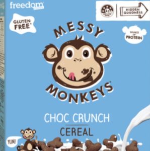 messy monkeys cereal